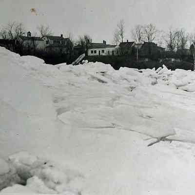 Ice on the Androscoggin River during the 1936 Flood