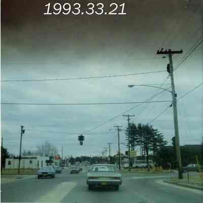 A photo of the traffic light at the Naval Air Station. 3/1973.