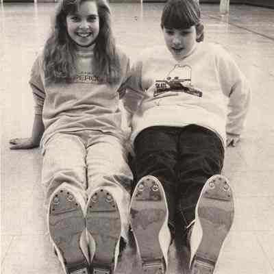 A photo view of Meredith Hill and Nora Palmer. 2/13/1992.