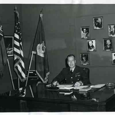 Military Man at Desk