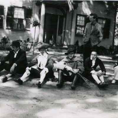 Marchers in the Bicentennial Parade Relaxing