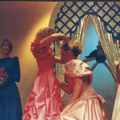 Robin Moody crowning Darby Labbe 32nd Brunswick Teen Queen