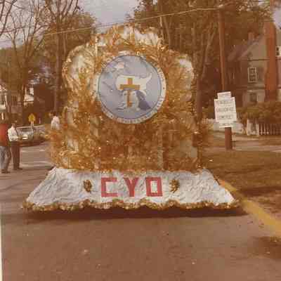 C.Y.O. float for the Fireman Parade held 9/15/1973. We took first place in the parade.