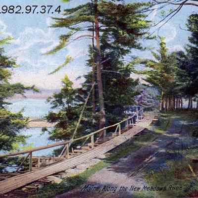 Path on New Meadows River