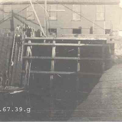 Construction at the Pejepscot Mill.