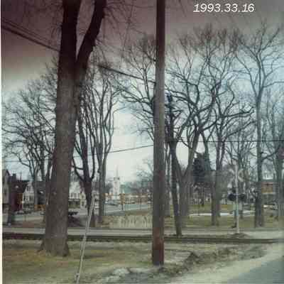 A photo of the Gazebo being constructed. 9/1973.