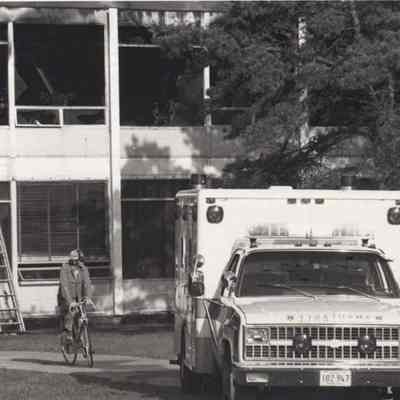 Fire at Brunswick Jr. High School