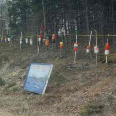 Buoys Lining Route 123 in Protest of LNG