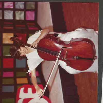 Contestant # 7 Paulette Racine playing a piece by W. H. Squire called "Mazurka" on her cello.