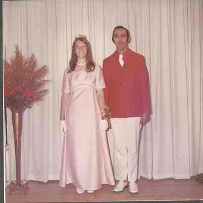 1972-73 Teen Queen Agnes Racine & Gene Gagne.
