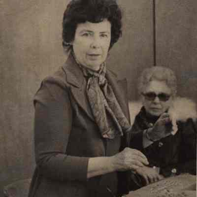 A photo view of Margaret M. Moffet. 12/29/1977.