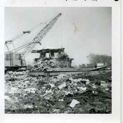 Building of Route 1 underpass, 1961