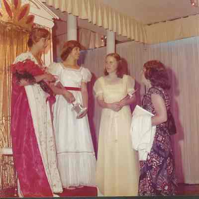 Becky, Sue and Liz receiving congratulations