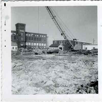 Building of Route 1 underpass, 1961