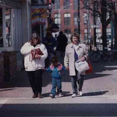 A photo view of Sharon Pierce, Melanie Pierce and Norma Curran. 4/1/1992.
