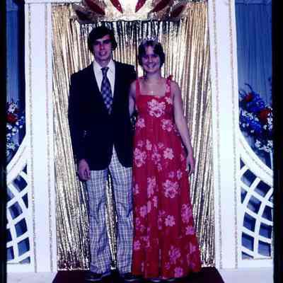 Miss Teen Queen Phyllis Gaudreau and her Escort