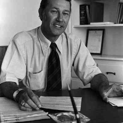 A photo view of David R. Johnston. 6/24/1982.