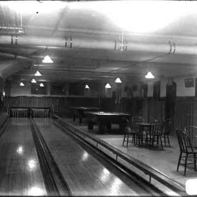 Two bowling lanes.