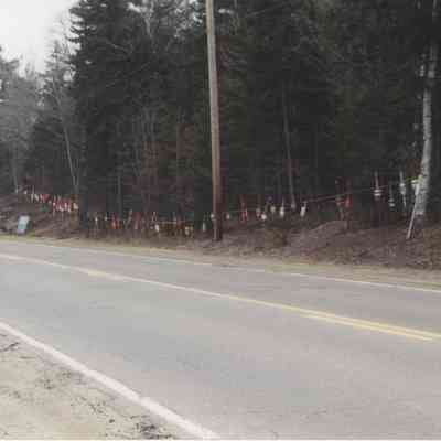 Buoys Lining Route 123 in Protest of Liquified Natural Gas
