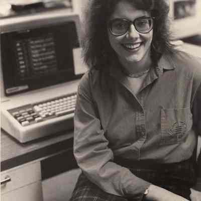 A photo view of Melinda Lalse(?). 4/20/1990.