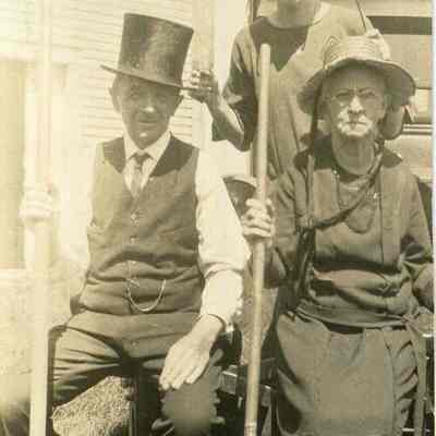 A photo of Irving Whitney, Miriam Thomas & Etta Wilkins.