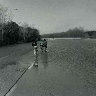 1987 Androscoggin River Flood, U.S. 1 Under Water