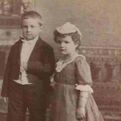 Unknown Little Boy and Girl
