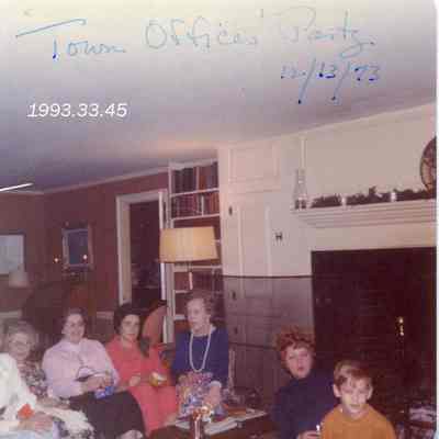 A photo of a Town Office Party. 12/13/1973.