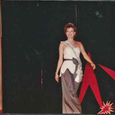 A color photograph of Ginger Leigh Smith 1984 Miss Greater Portland.
