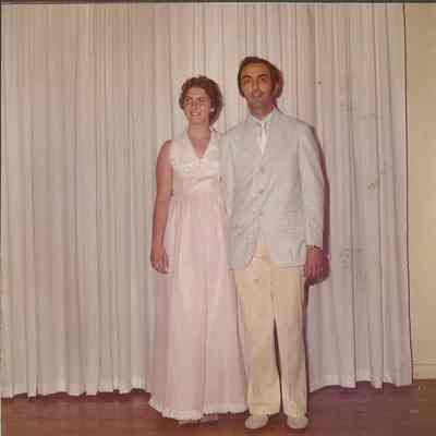 Cathy Morhidge and Pageant Director Gene Gagne at the Teen Queen Ball.