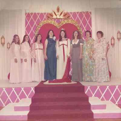 1974-75 Brunswick Teen Queen and her court