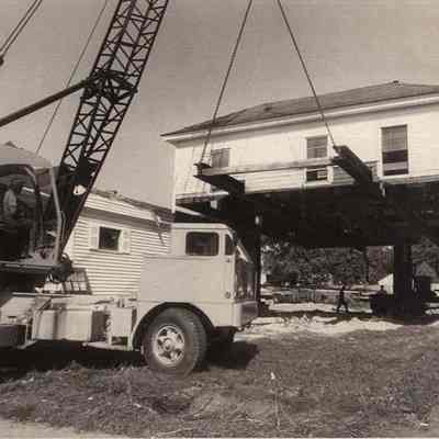 A photo view of a house having the second floor removed.