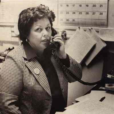 A photo view of Mary Pitcher. 4/6/1982.