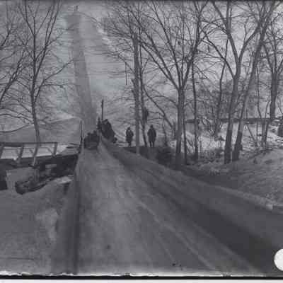 Winter Slide Near Water St