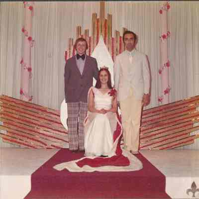 Brunswick Teen Queen Phyllis Gaudreau with her escort Ricky Saucier