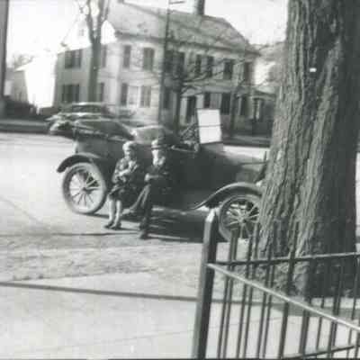 A photo of Maine St. showing the Forsaith House.