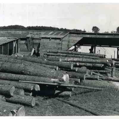 Lumbering operations, Ernest Benoit, July 1937