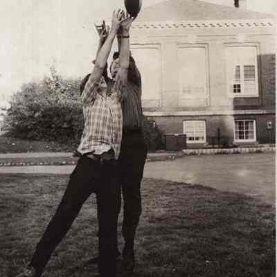 A photo view of Rev. Nickerson and his son Tom.10/26/1979.