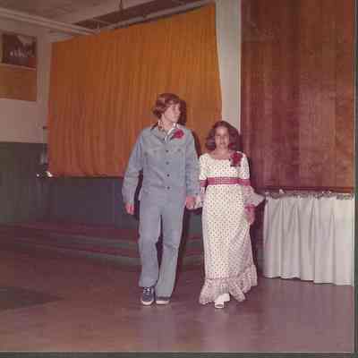 1st runner-up Bernadette Menard and her escort Gary Oswall