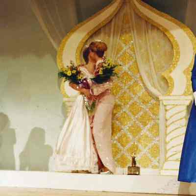 Teen Queen Michele Byras & Miss Brunswick Lisa Kelly hugging.