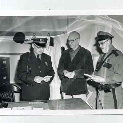 Police Chief Joel B. Lobel and State Trooper George Buzzell