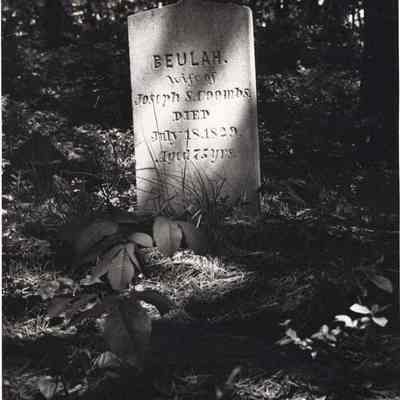Gravestone off Adams Road