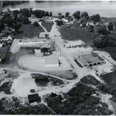 An aerial photo of Industry Road.