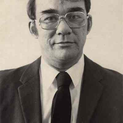 A photo view of Dennis Adams. 4/5/1984.