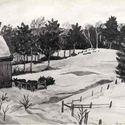 A photo view of a painting by Anne Bachrach. 7/6/1982.