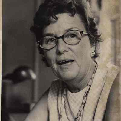 A photo view of Mrs. Eugene T. Wakely. 8/1/1975.