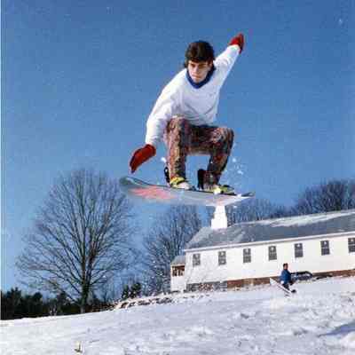 Unidentified snowboarder