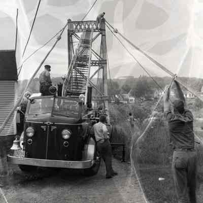 Swinging Bridge, Brunswick, 1936