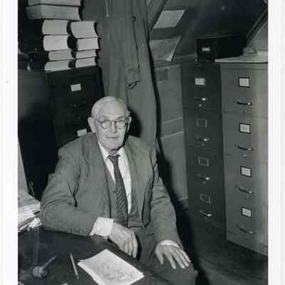 Walker M. "Pop" Williams in the Selectman's Office