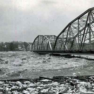 Frank J. Wood Bridge during the Flood of 1936